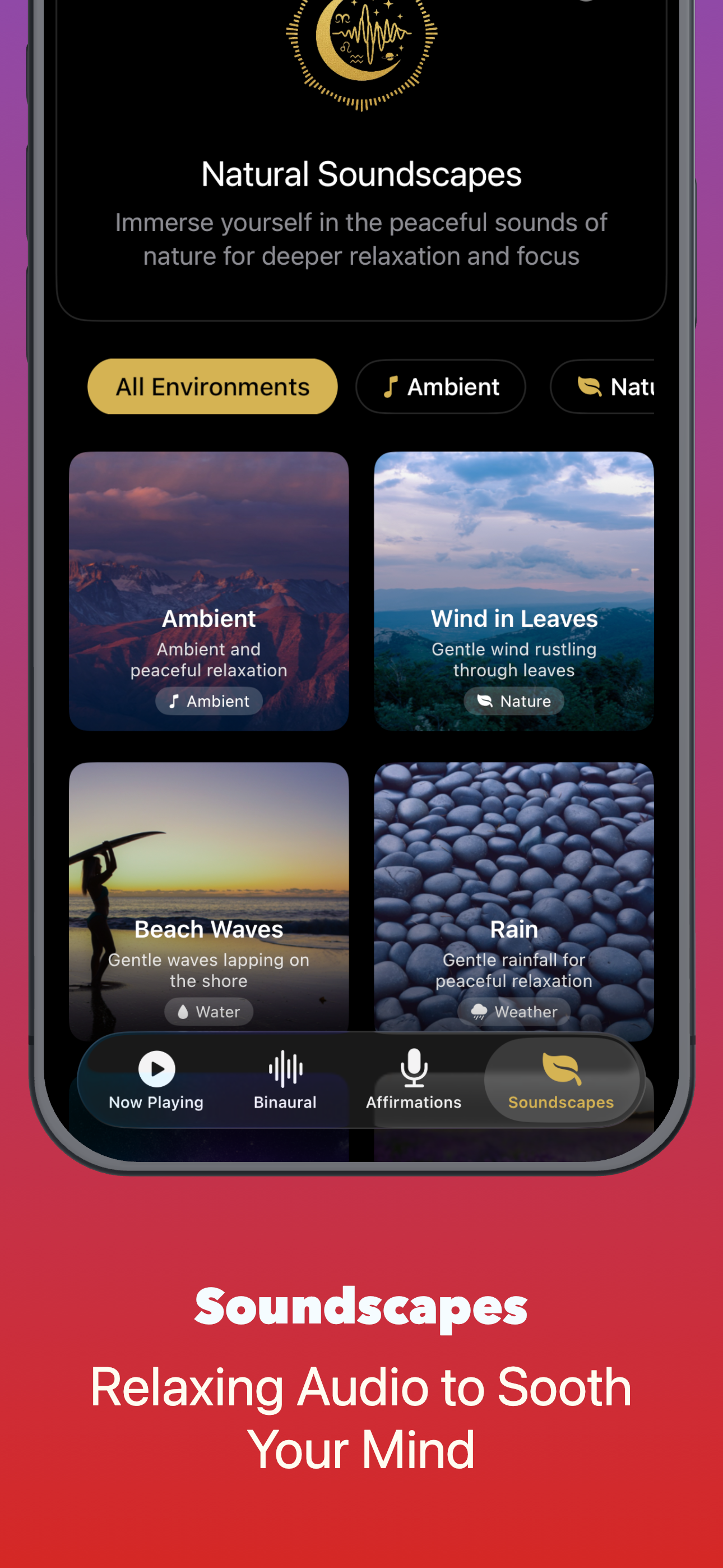 Natural Soundscapes Serenity Lab screenshot